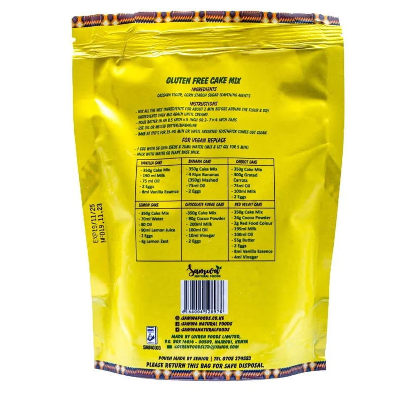 Gluten Free Cake Mix Flour 350g thumbnail 2